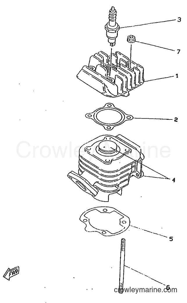1998 Scooter CW50RSP - CW50RSP (4URG) [010] - CYLINDER