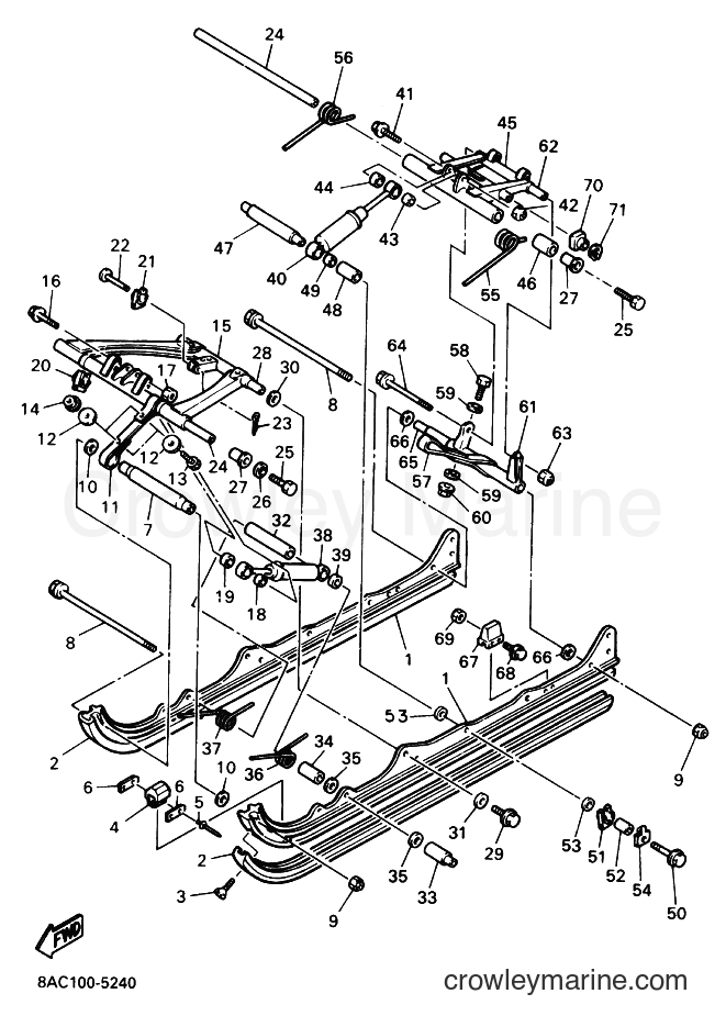 1995 Snowmobile VK540E-2 - VK540E-2 (8AC2) [020] - TRACK SUSPENSION 2