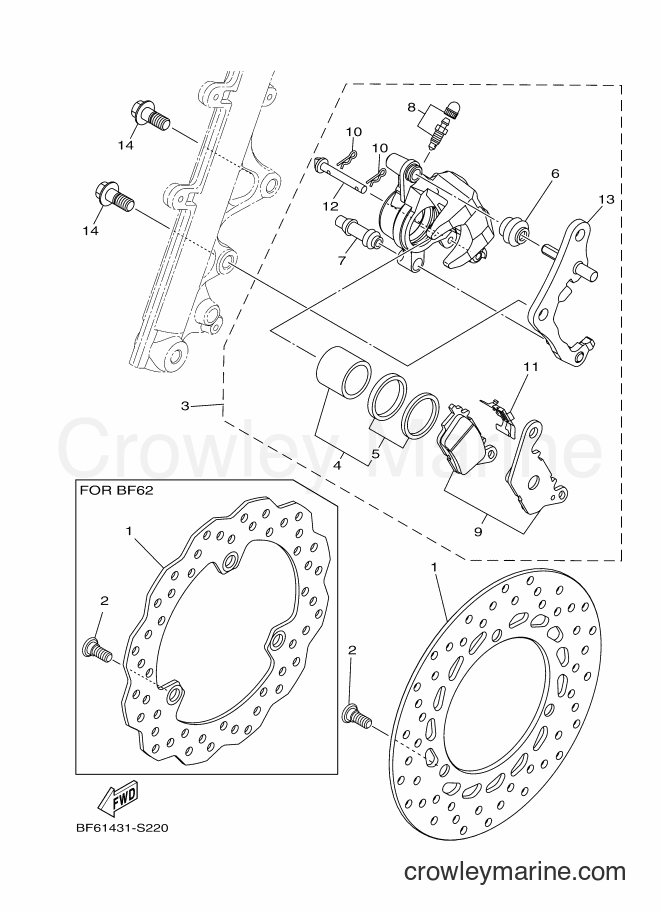 2017 Street Bike GDR155-A - GDR155-A (BF63) [010] - FRONT BRAKE CALIPER