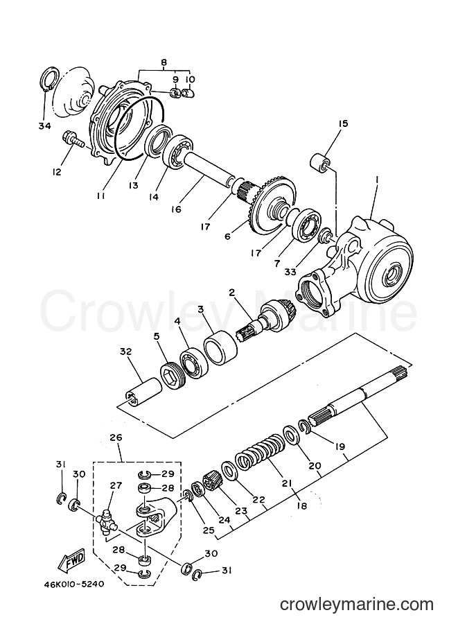 1986 Scooter T80 - T80 (2FL) [999] - DRIVE SHAFT