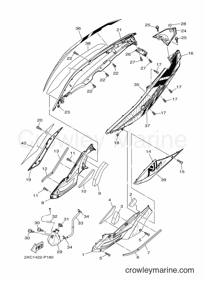 2015 Scooter AT125FC - AT125FC (2XC2) [010] - SIDE COVER 2