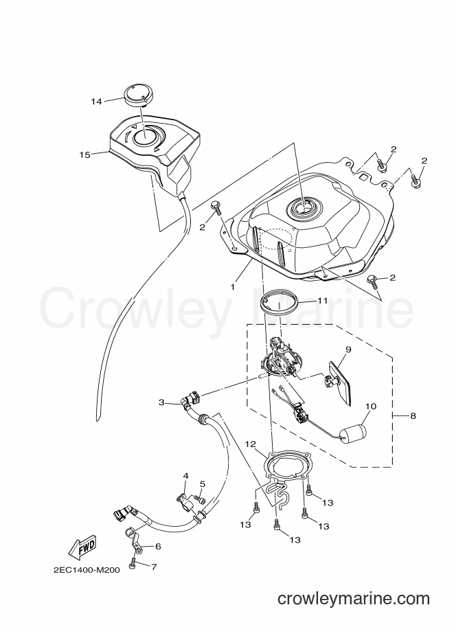 2014 Scooter AL125FC - AL125FC (1PN6) [010] - FUEL TANK