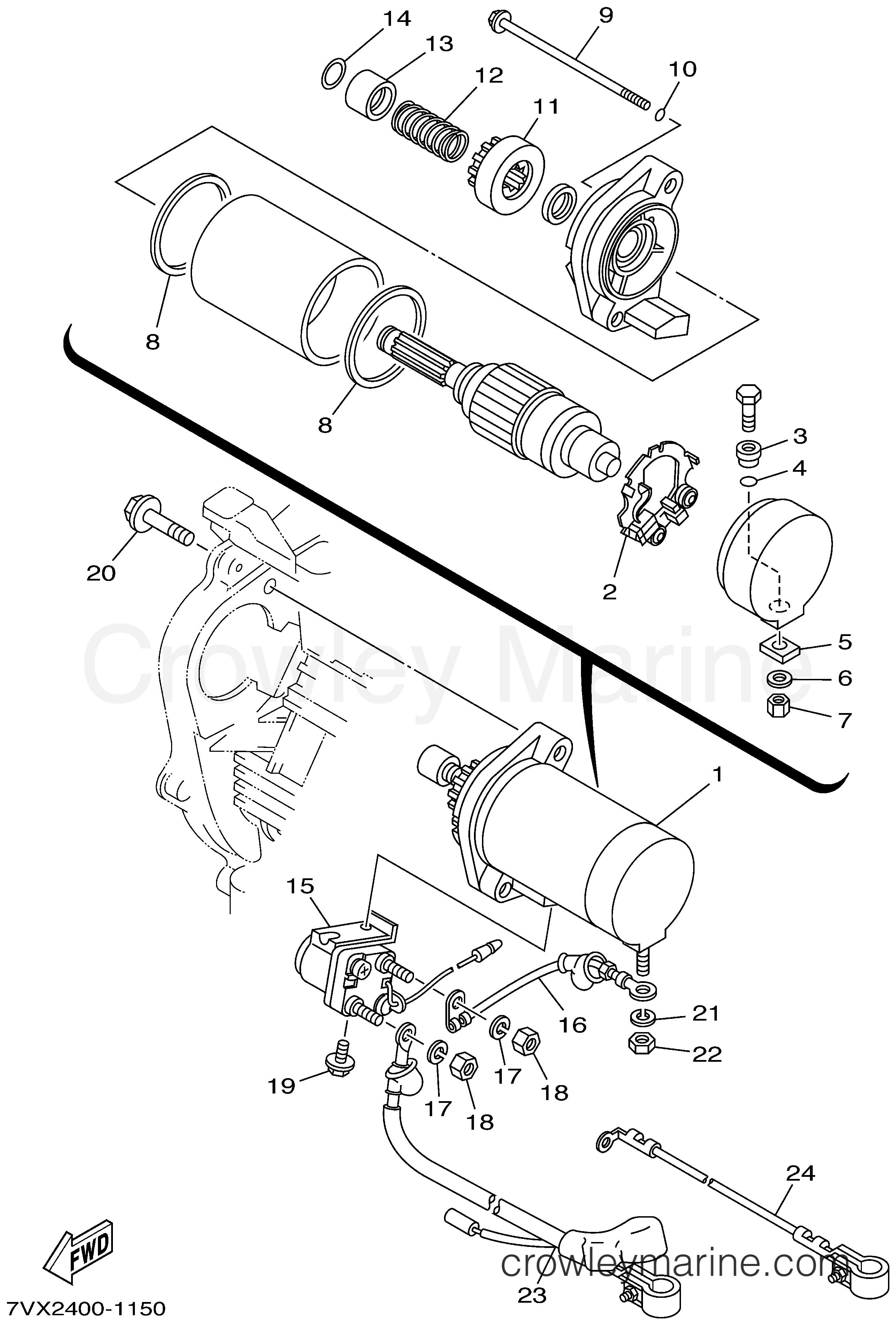 Yamaha Motors EF5200DE - STARTING MOTOR