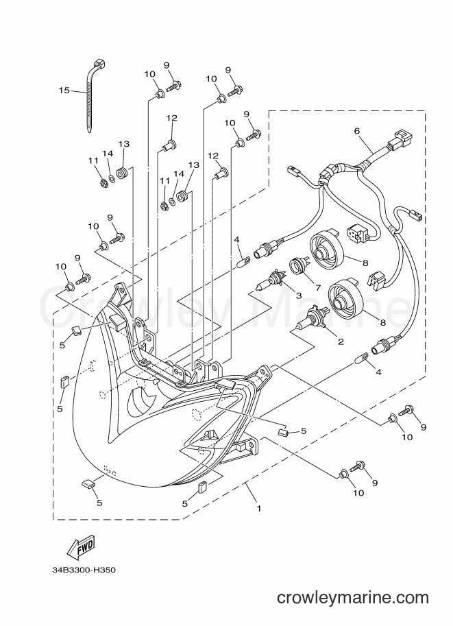 Yamaha Motors YP400A (34BB) [010] - HEADLIGHT
