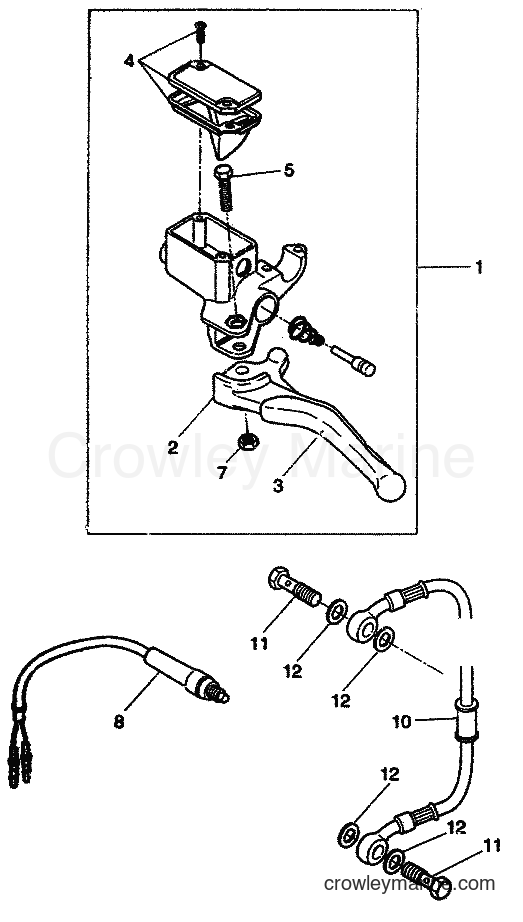 Yamaha Motors YQ50 (5DP1) [999] - REAR MASTER CYLINDER