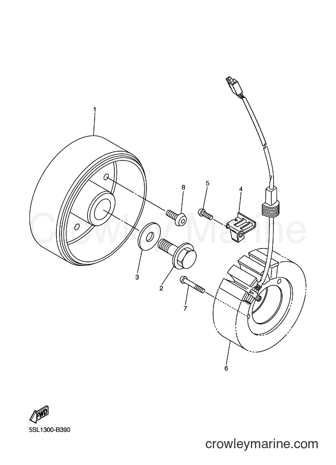 2003 Sport Bike YZF-R6 - YZF-R6 (5SL1) [040] - GENERATOR