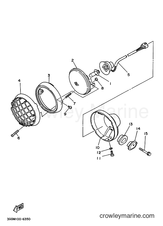 1999 ATV YFZ350 - YFZ350 (5FK3) [010] - HEADLIGHT