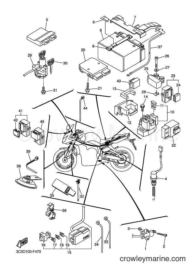 2007 Street Bike FZ1-S - FZ1-S (3C3E) [010] - ELECTRICAL 2