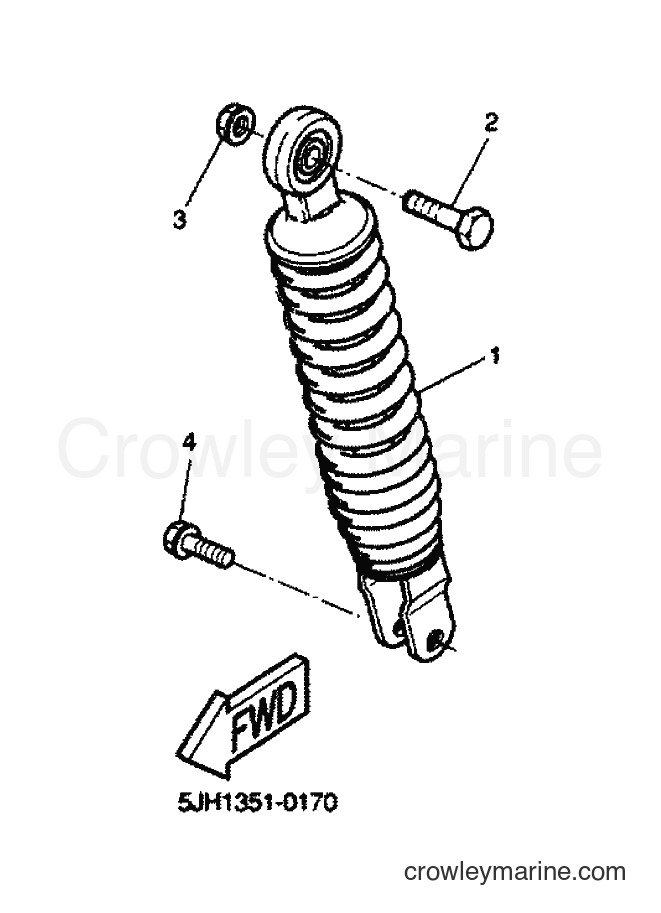 2000 Scooter EW50 - EW50 (5LH1) [010] - REAR SUSPENSION