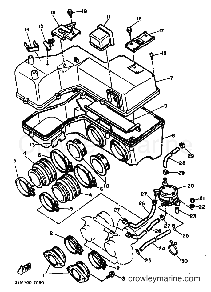 Yamaha Motors EX570 (82M) [999] - INTAKE