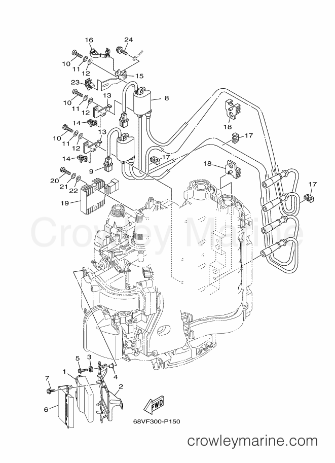 Yamaha Motors F115AETX (68VF) [080] - ELECTRICAL 1