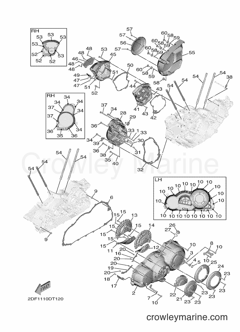 2018 Cruiser XV1900FDD - XV1900FDD (2DF4) [010] - CRANKCASE COVER 1