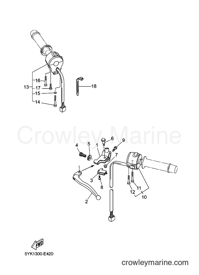 2012 Street Bike MT03 - MT03 (2BF1) [010] - HANDLE SWITCH & LEVER