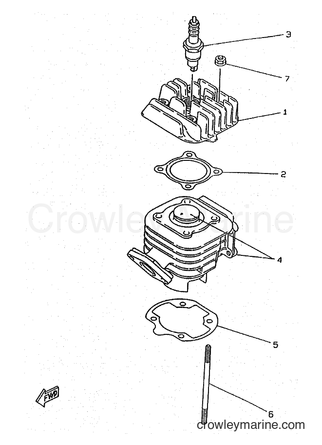1998 Scooter CW50RSX - CW50RSX (5CD4) [010] - CYLINDER