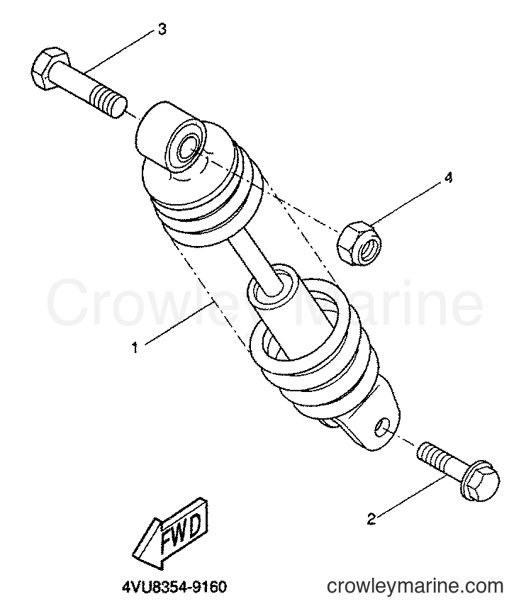 2000 Scooter CW50 - CW50 (5MS1) [010] - REAR SUSPENSION