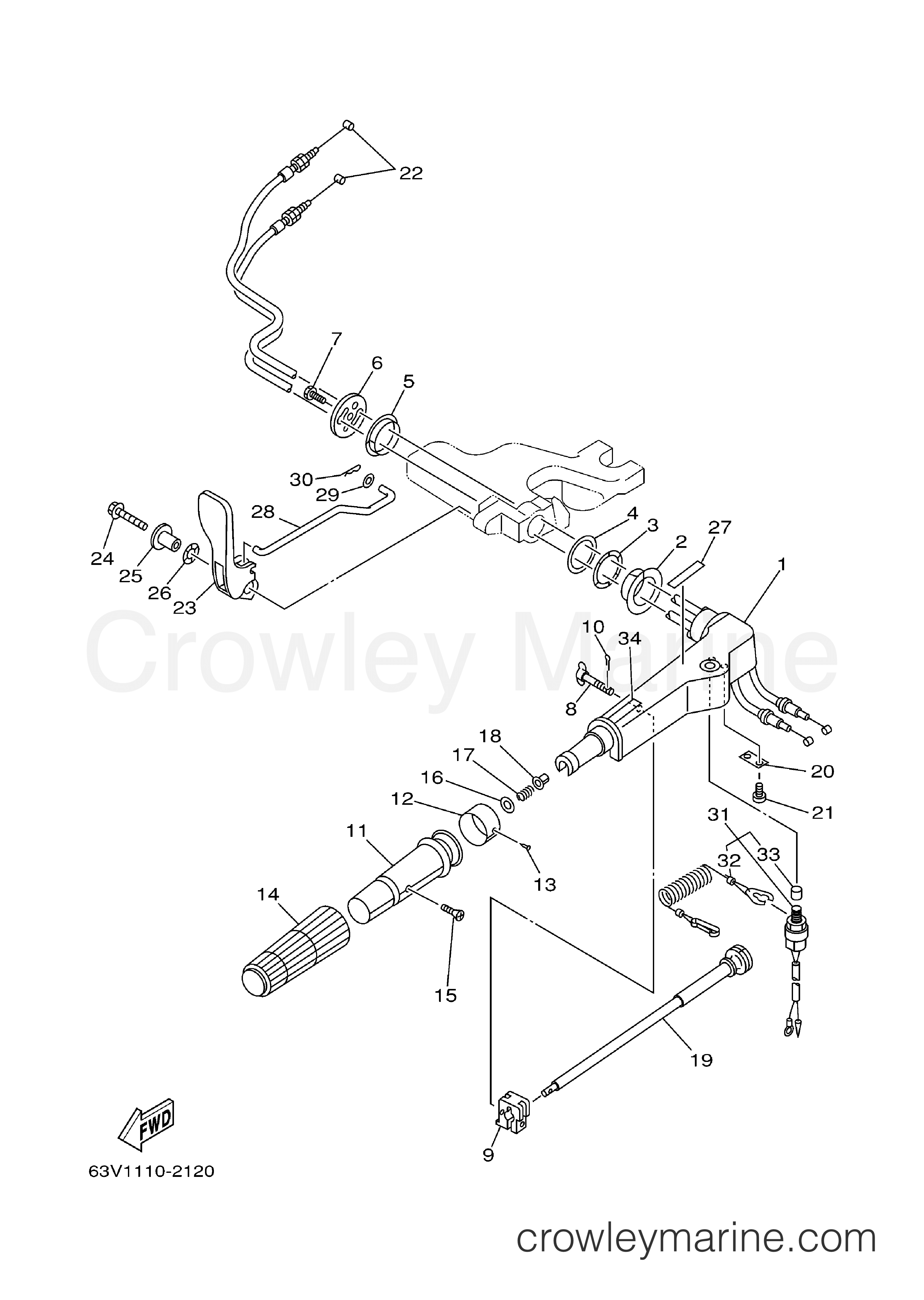 Yamaha Motors 15MSHB - STEERING