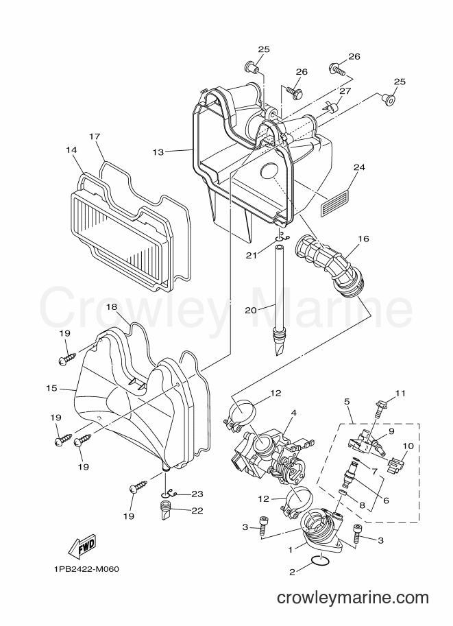 Yamaha Motors T115FSEC (1PB8) [010] - INTAKE