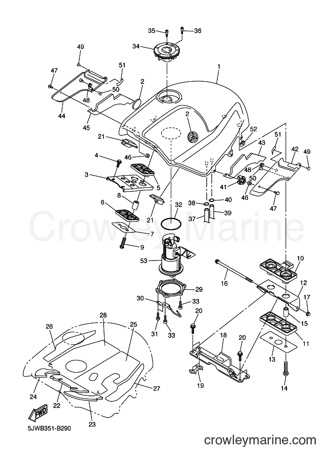 2003 Sport Bike FJR1300A - FJR1300A (5VS2) [010] - FUEL TANK