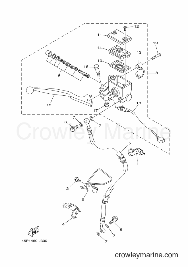2013 Street Bike AC150B - AC150B (45P3) [010] - FRONT MASTER CYLINDER