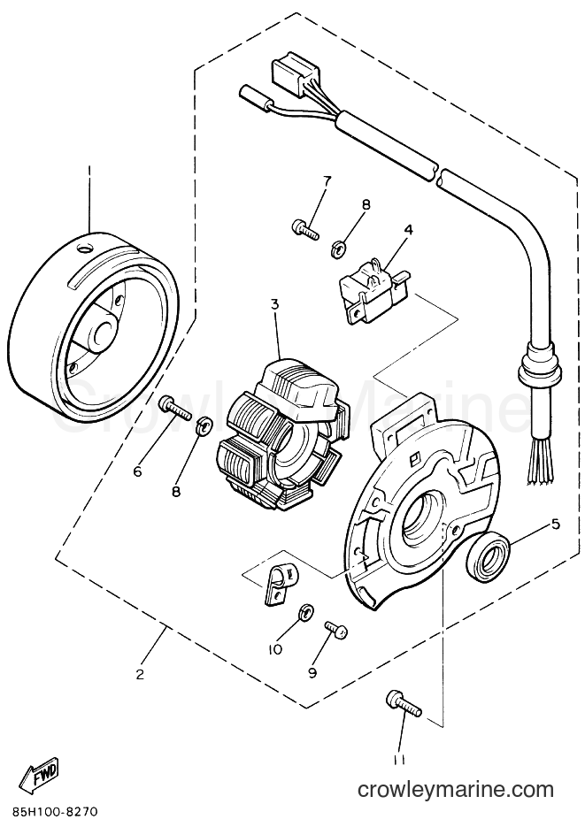 Yamaha Motors SV80 (85G0) [010] - GENERATOR