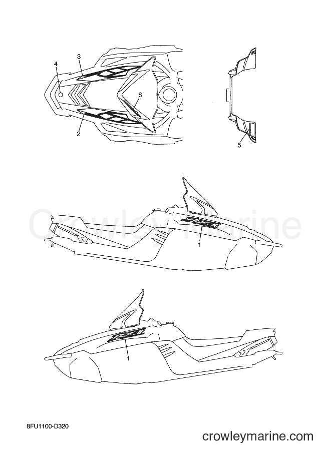 2005 Snowmobile RX10 - RX10 (8FU1) [020] - EMBLEM