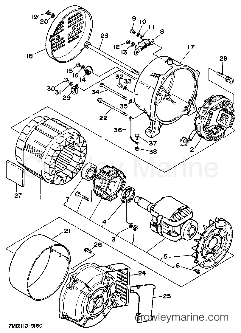 Yamaha Motors YG600DE - GENERATOR YG600D DE