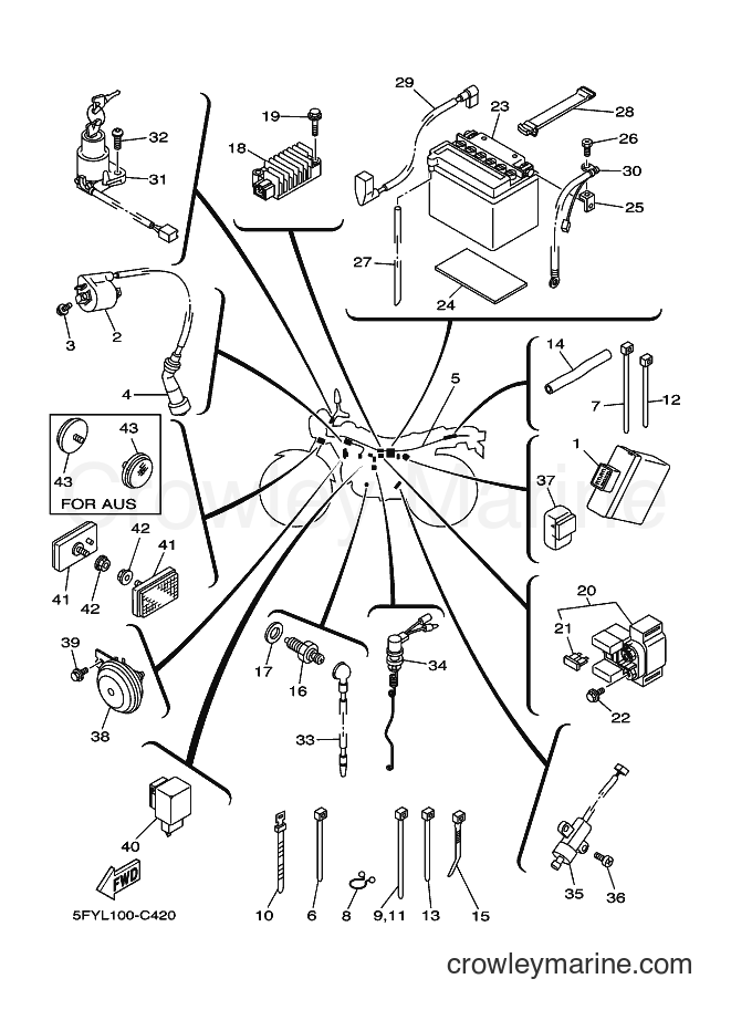 2004 Dirt Bike TW200E - TW200E (5FYN) [010] - ELECTRICAL 1