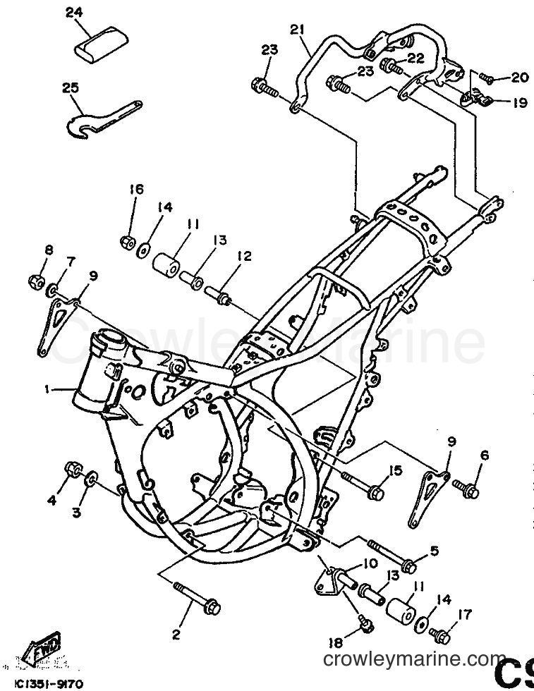1989 Dirt Bike DT125R - DT125R (3PY2) [999] - FRAME
