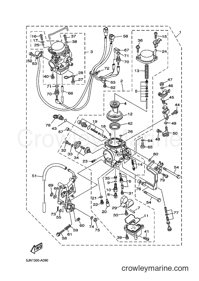 Yamaha Motors BT1100 (5JN3) [070] - CARBURETOR