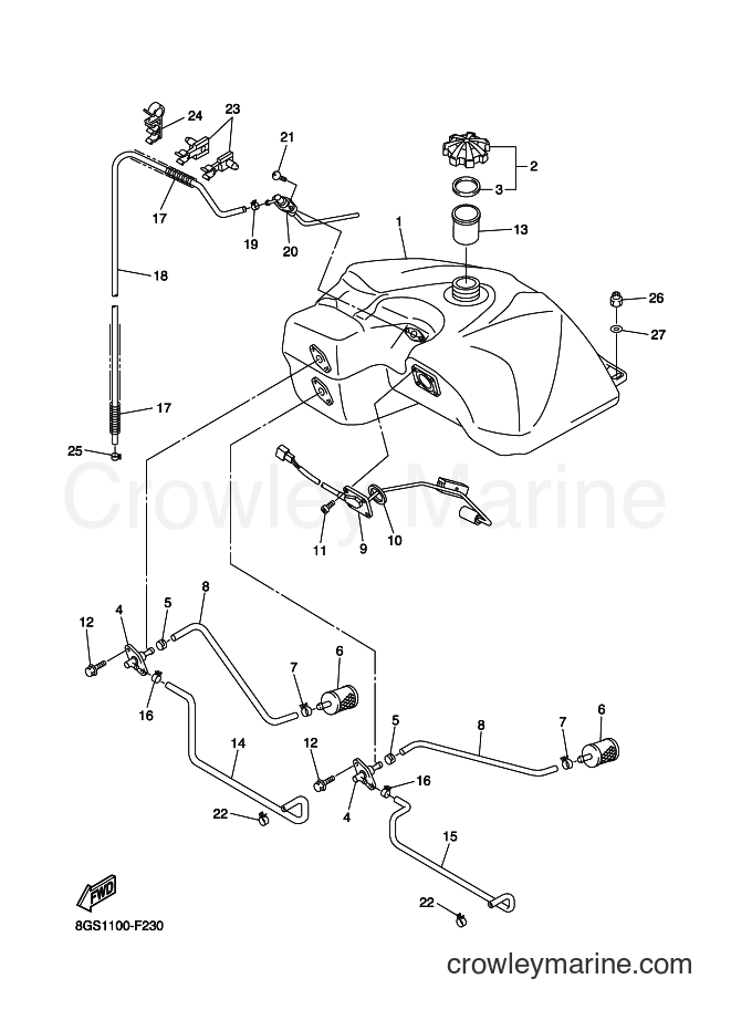 2007 Snowmobile VK10D - VK10D (8GS2) [010] - FUEL TANK