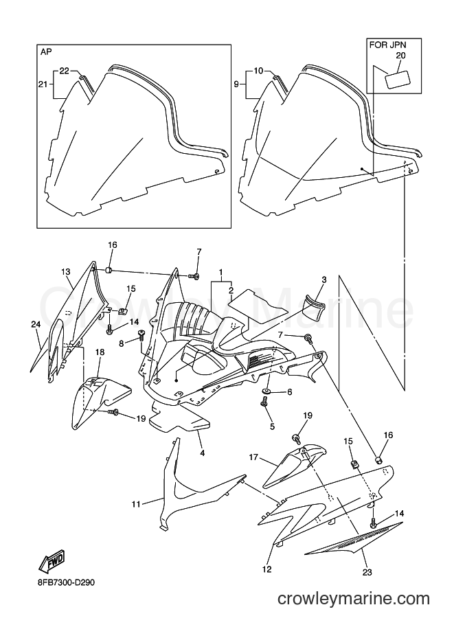 Yamaha Motors SXV700 (8FB7) [010] - WINDSHIELD