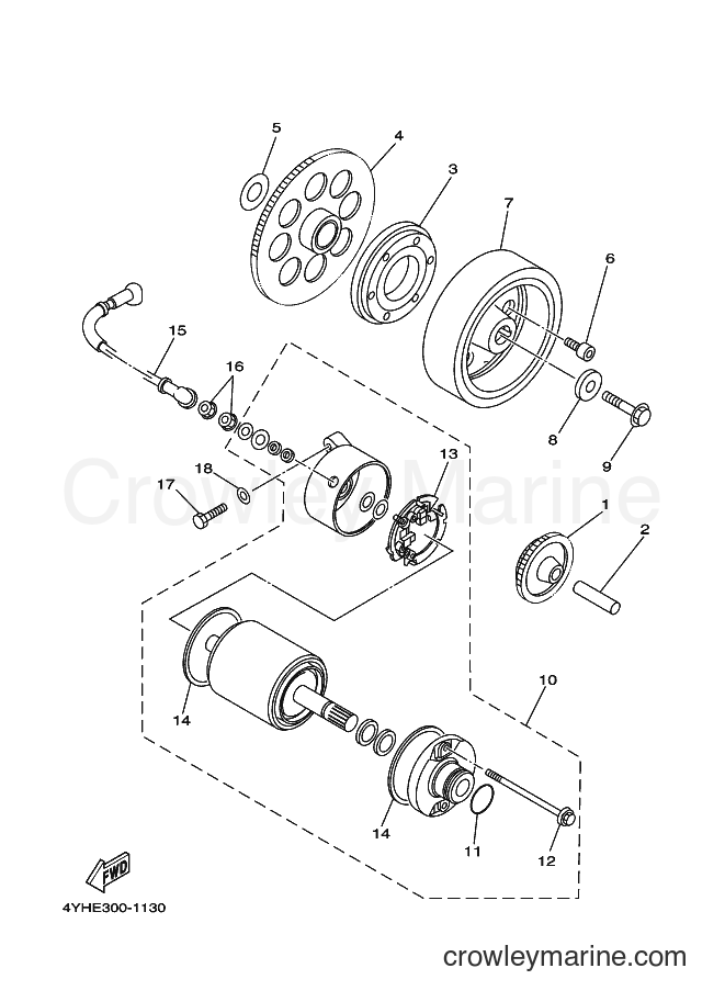 2001 Cruiser XV535 - XV535 (4YHE) [060] - STARTER CLUTCH