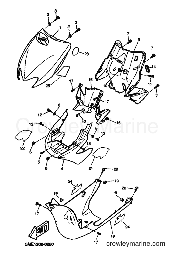 2000 Scooter YQ100 - YQ100 (5ME1) [060] - LEG SHIELD