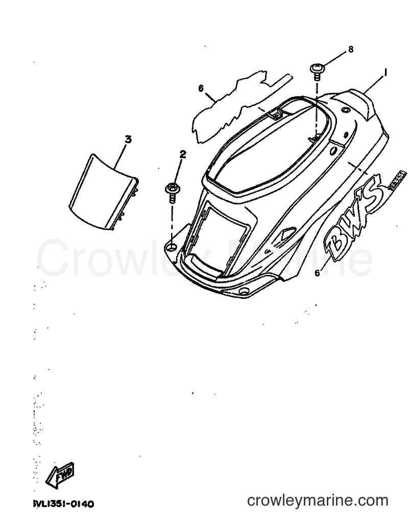1992 Scooter CW65 - CW65 (4GP1) [999] - SIDE COVER