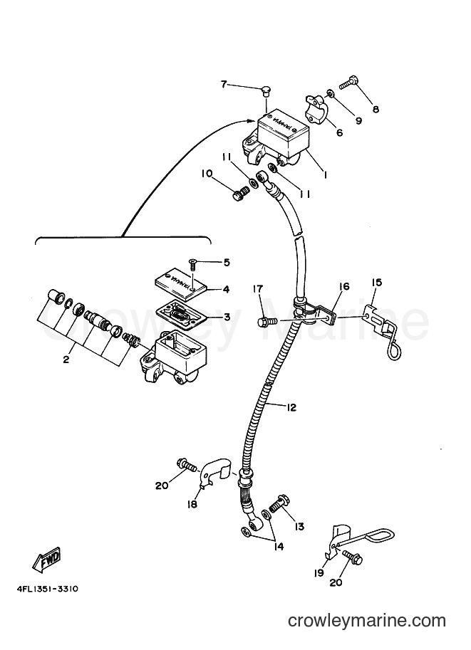 Yamaha Motors TZR125 (4FL1) [999] - FRONT MASTER CYLINDER