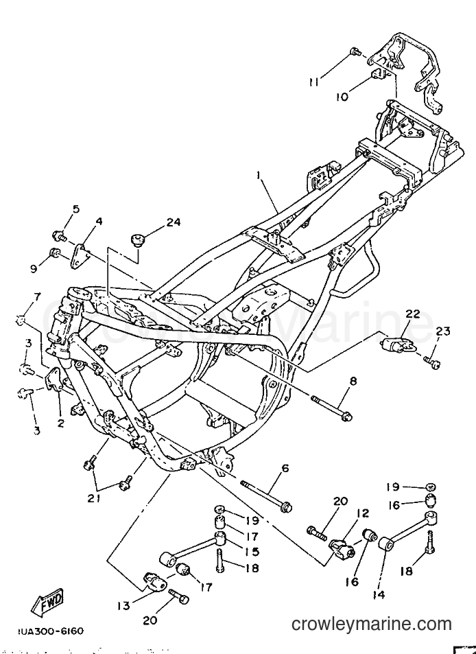 Yamaha Motors RD350LC (1UA) [99A] - FRAME
