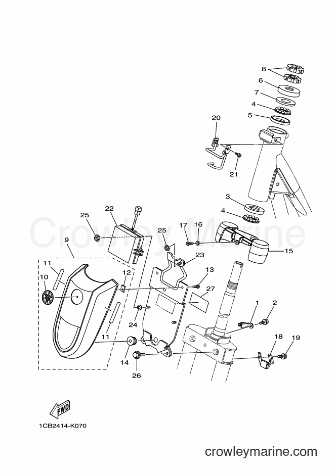 Yamaha Motors ED06 (1CB6) [010] - STEERING