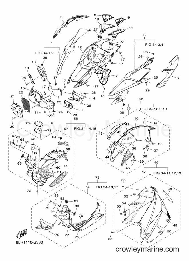 2017 Snowmobile SRS10RL - SRS10RL (8LR1) [010] - SHROUD