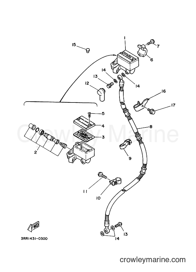 Yamaha Motors TZR150 (3RR6) [010] - FRONT MASTER CYLINDER
