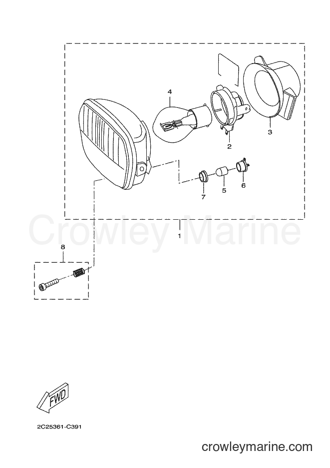 Yamaha Motors DT50RSM (2C3E) [010] - HEADLIGHT