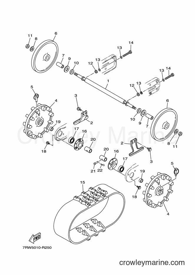 2016 Snowblower YT1070 - YT1070 (7RW5) [010] - TRACK & SPROCKET WHEEL