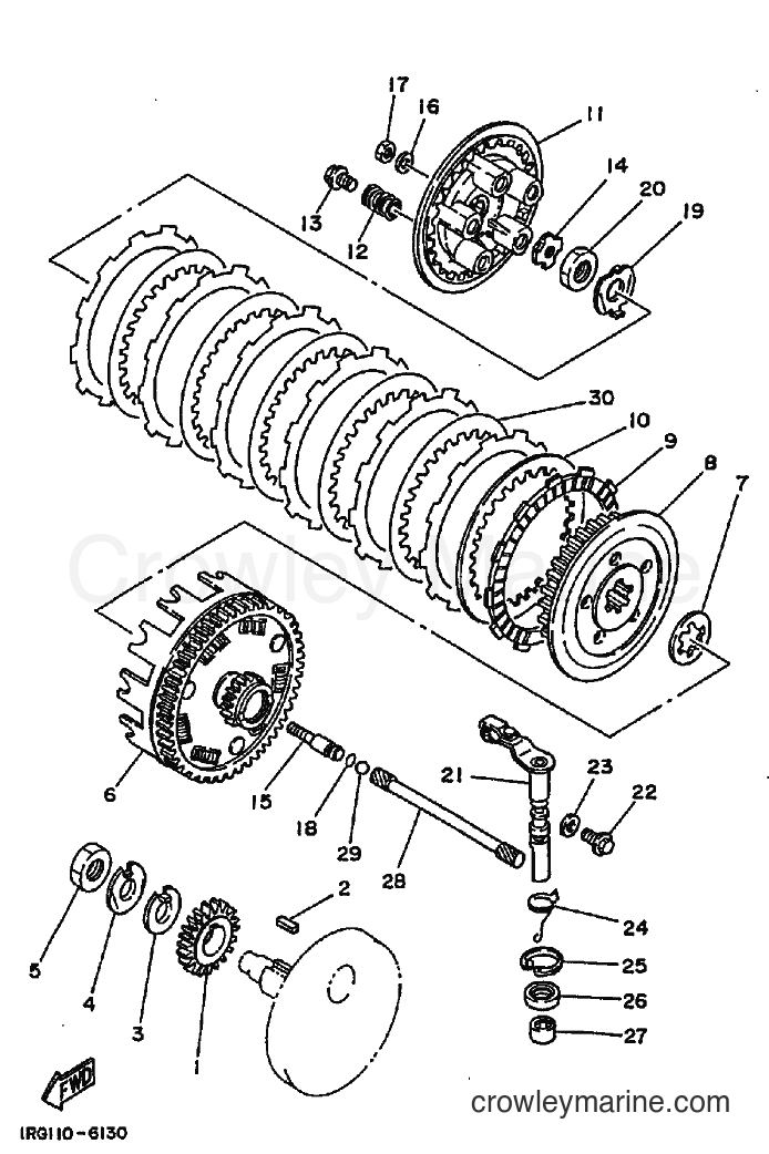 1990 Dirt Bike TT350 - TT350 (3GJ2) [010] - CLUTCH