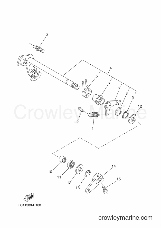 2016 Sport Bike XSR700 - XSR700 (B344) [010] - SHIFT SHAFT