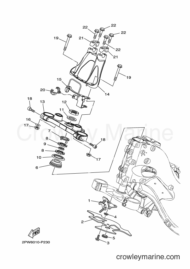 Yamaha Motors XP500A (2PWU) [010] - STEERING