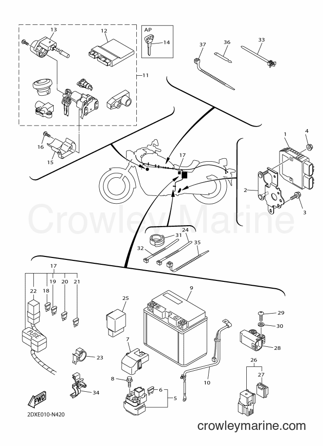 Yamaha Motors XVS950CU (2DXE) [010] - ELECTRICAL 2