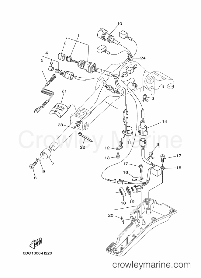 Yamaha Motors F30BETS (6BT2) [110] - STEERING 2