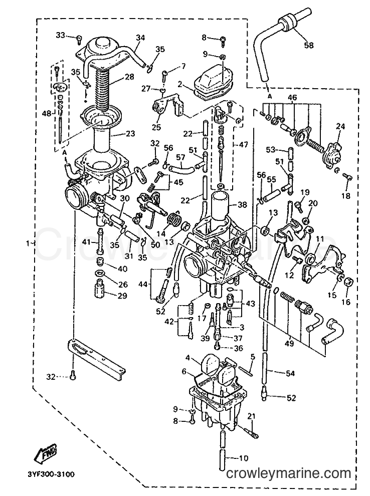 1993 Dirt Bike XTZ660 - XTZ660 (4BW3) [999] - CARBURETOR