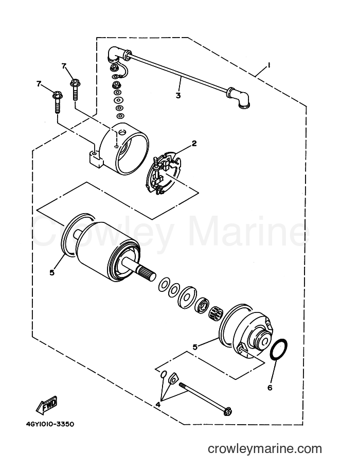 1994 Dirt Bike TT250R - TT250R (4MR1) [010] - STARTING MOTOR