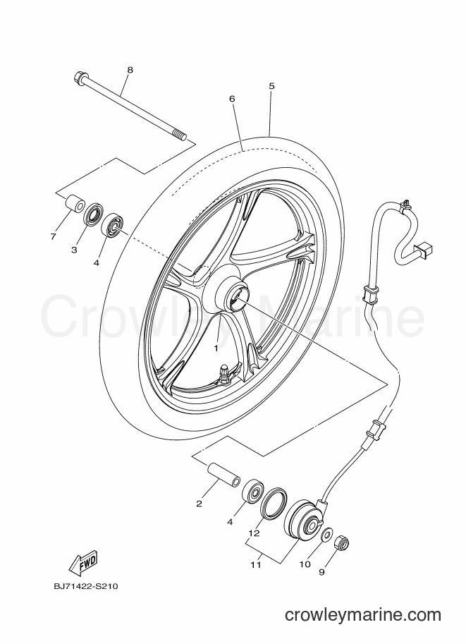2017 Street Bike LNB125 - LNB125 (BJ71) [010] - FRONT WHEEL