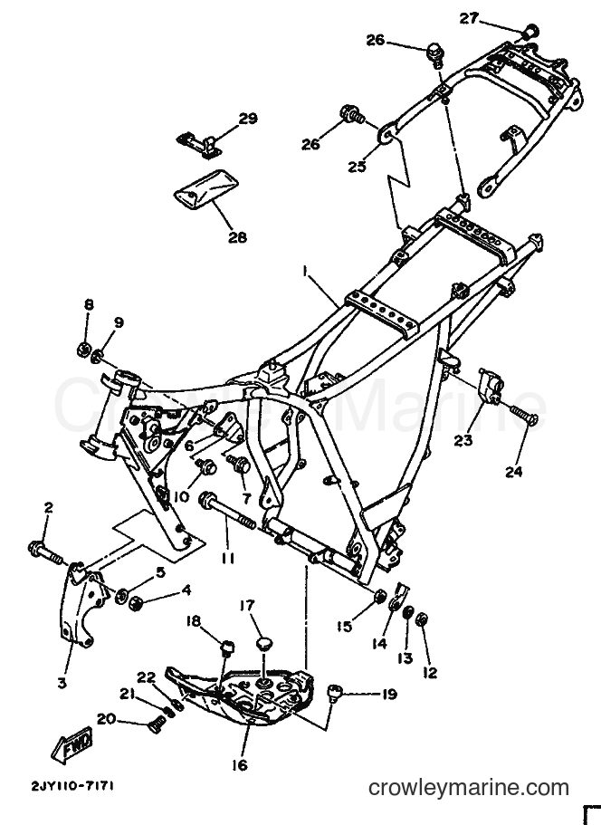 1994 Dirt Bike TW200E - TW200E (3LY2) [999] - FRAME